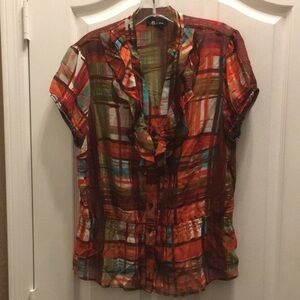 FINAL MARKDOWN Ladies’ AB Studio Sheer Top (XL)